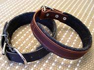 boxer leather dog collar